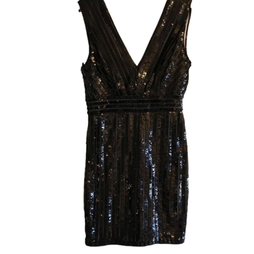 tfnc London women’s black sequinned dress. Size medium.